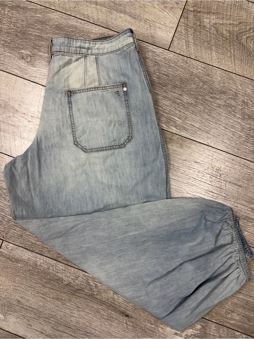 ANTHROPOLOGY  BLUE  PILCRO - Cotton High - Rise Balloon Jeans- 31 - Picture 4 of 13